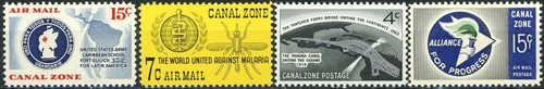 Canal zone set completo - 1960,